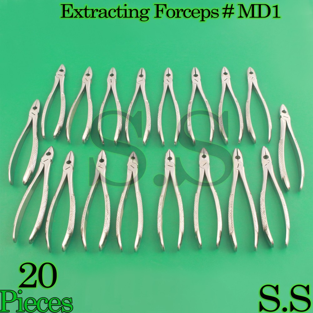 20 Dental Extracting Forceps MD1 Surgical Dental Instruments