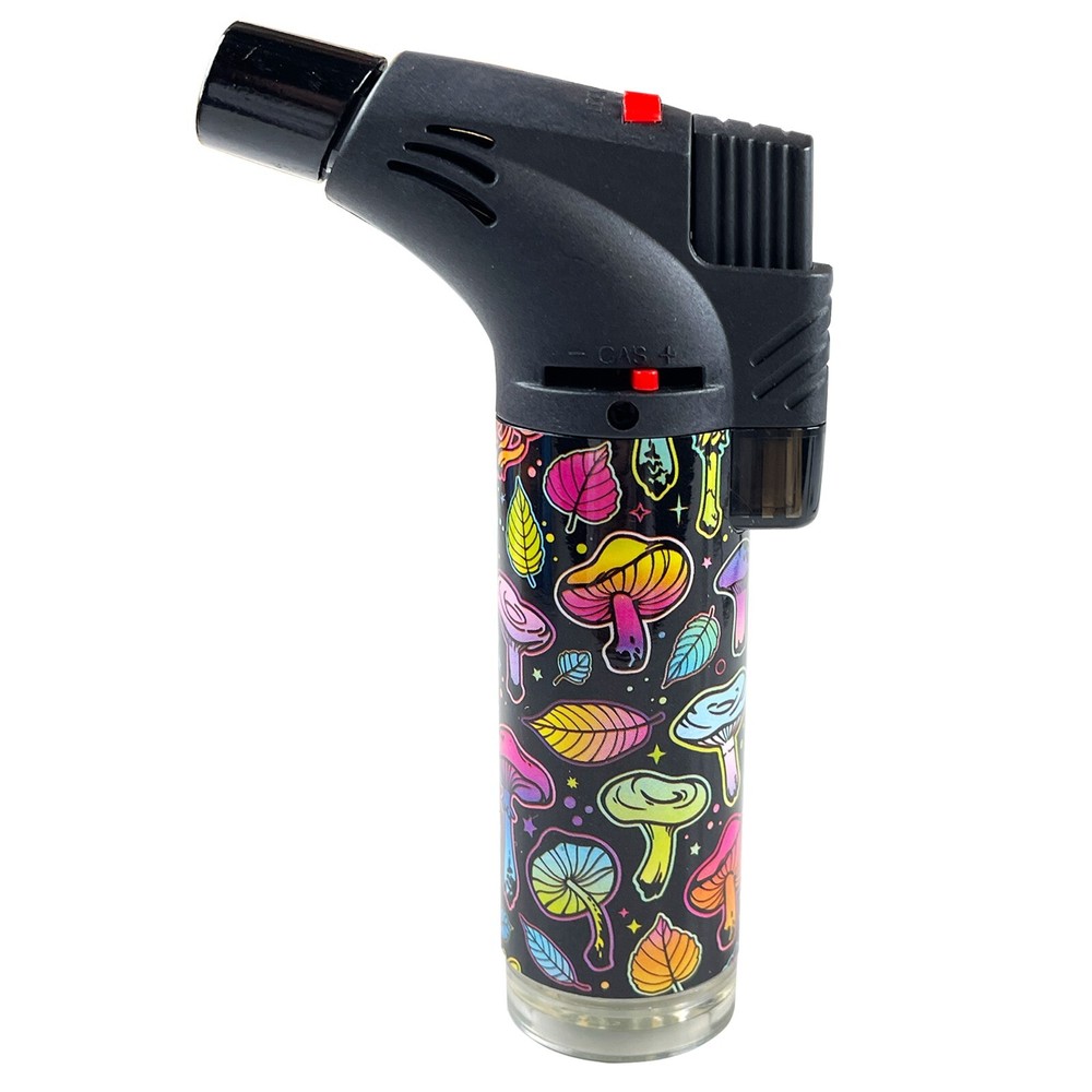 3Pack Jumbo 4" Single Jet Flame Torch Gun Lighter Refillable Lockable Colorful