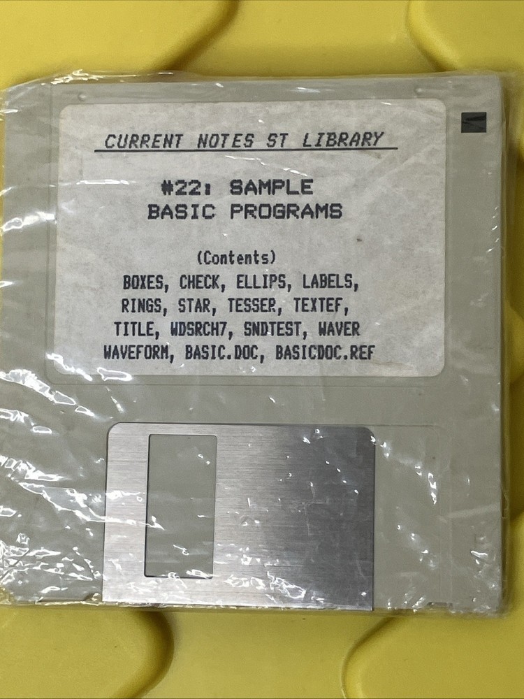 Atari ST Current Notes Library 18 3.5” Disks Lot from Current Notes Magazine