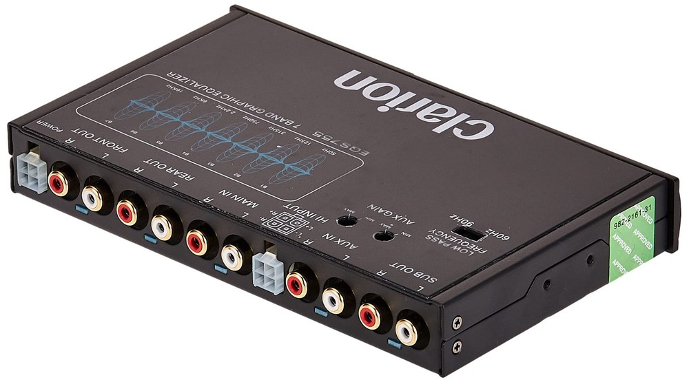 7-Band Car Audio Graphic Equalizer with 3.5mm & RCA Inputs