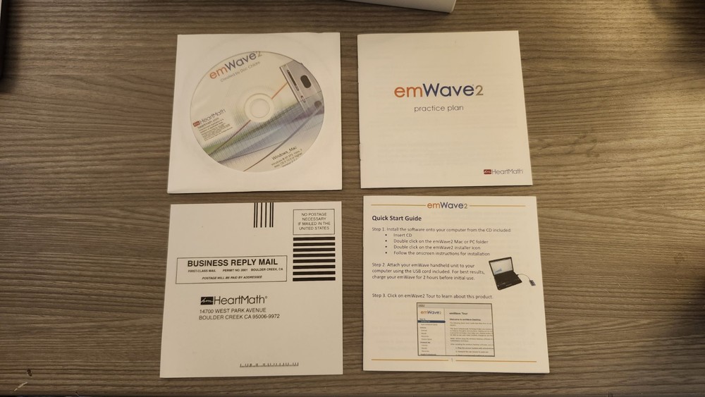 HeartMath emWave2 Stress Relief Device Coherence Biofeedback Trainer - Mint