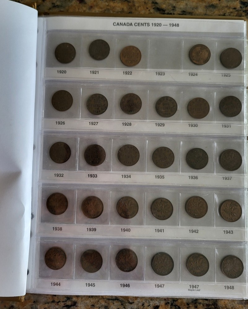 Canadian Cents Book 1920-2010