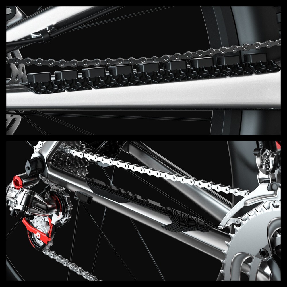 ENLEE Silicone Bike Chain Guard Sticker Frame Protector Scratch-Resistant