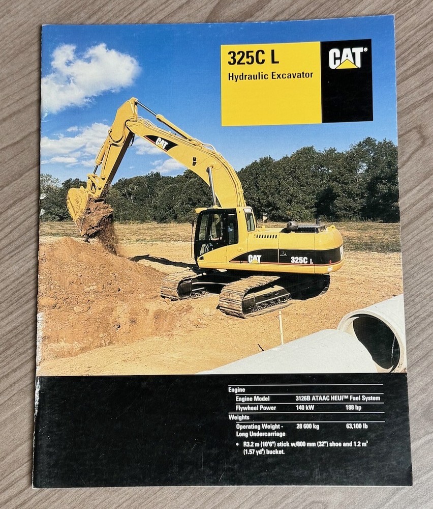 CATERPILLAR BROCHURE 325C L Hydraulic Excavator