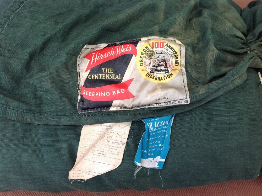Vintage Hirsch Weis "The Centennial" Sleeping Bag