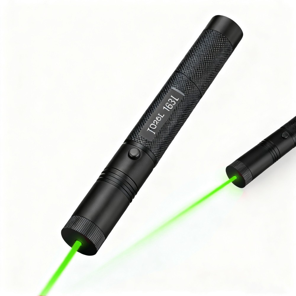 Rechargeable Flashlight Green LaserPointer Adjustable Focus Cat Toy Teacher
