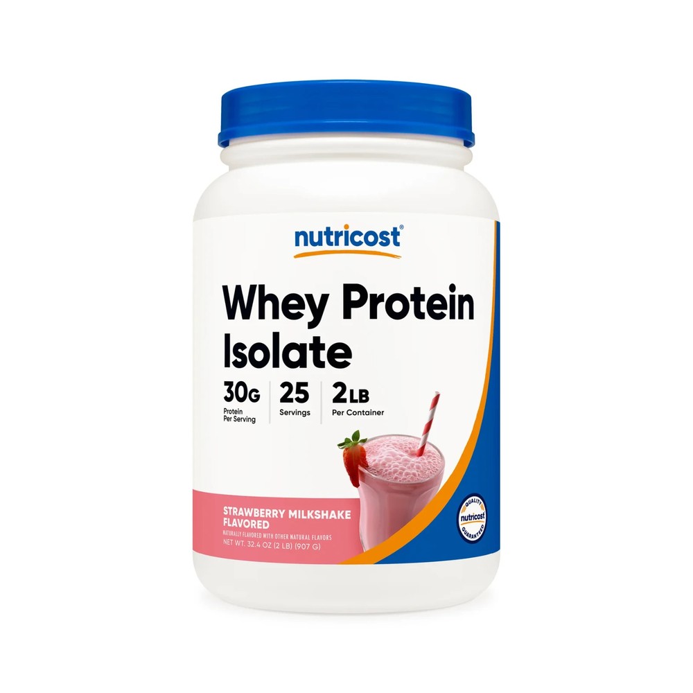 Nutricost Whey Protein Isolate Powder/2LBS/30g/25serv
