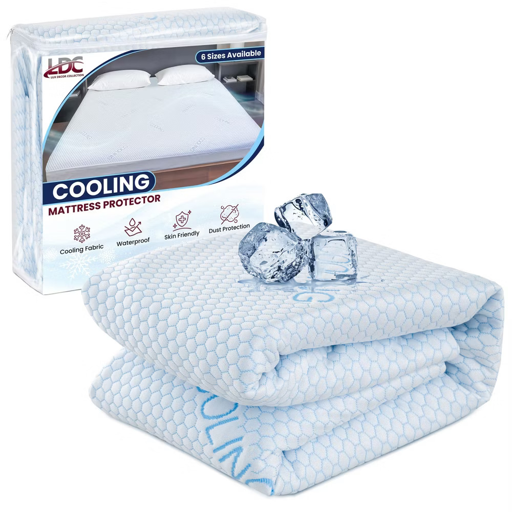 Lux Decor Waterproof Mattress Protector with Cooling Effect