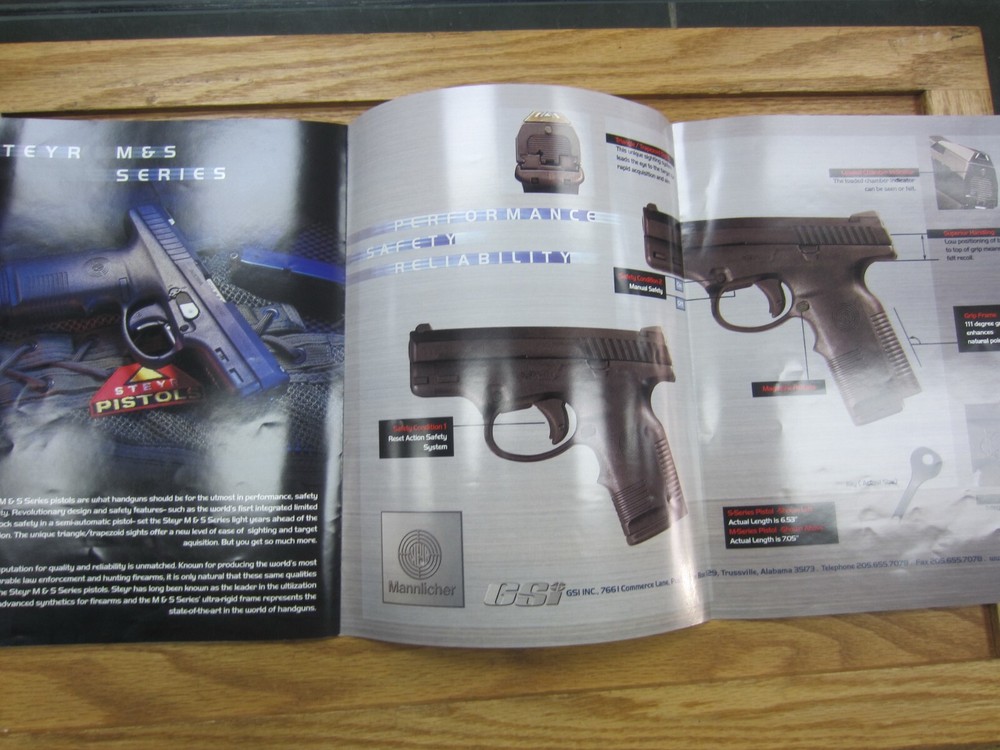 Steyr Pistol Sales Brochure from 2000