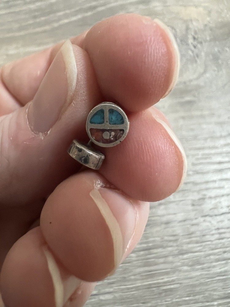 Vintage Native Earrings Pair Studs Bin 47