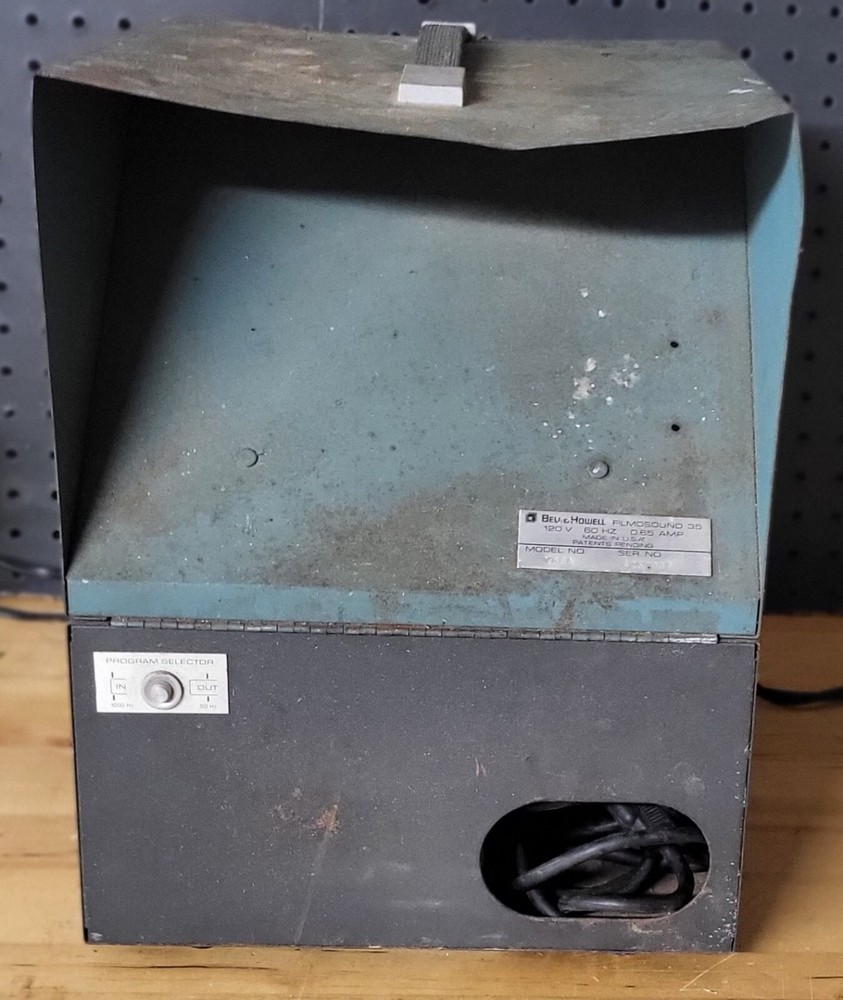 Vintage Bell & Howell Projector Filmosound 35 M Powers On Untested