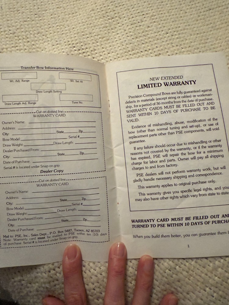 PSE Archery Phaser, Viper, Laser Owner's Manual