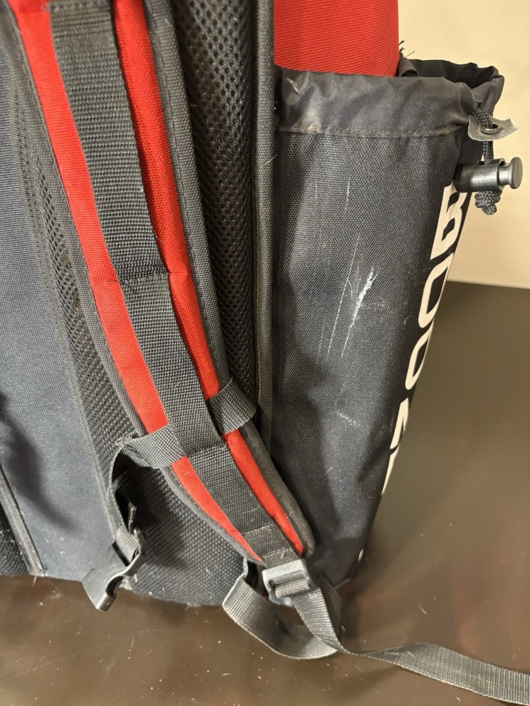 Red Boombah superpack bat bag