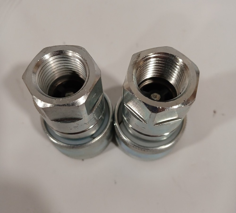 2X ISO 5675 Agricultural Standard Tractor 1/2" Quick Coupler, 1/2" NPT Threads