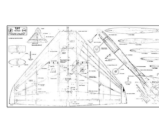 362 Aerobatic Delta wing 41" RC Model Airplane Printed Plans & Templates
