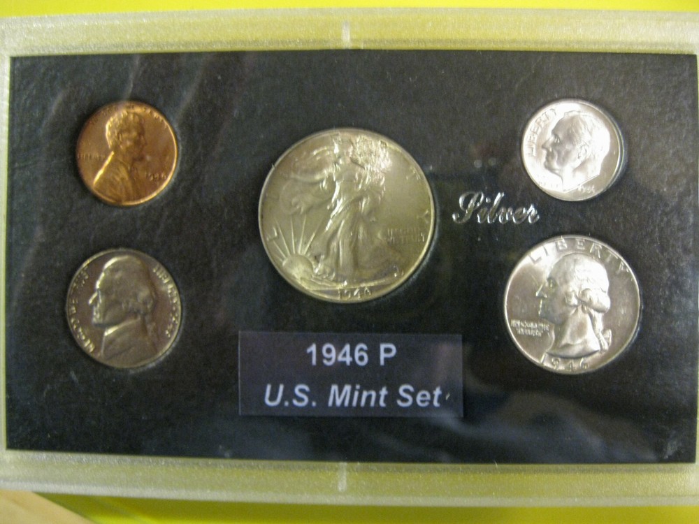 1946 P US Silver Mint Set Brilliant Uncirculated!