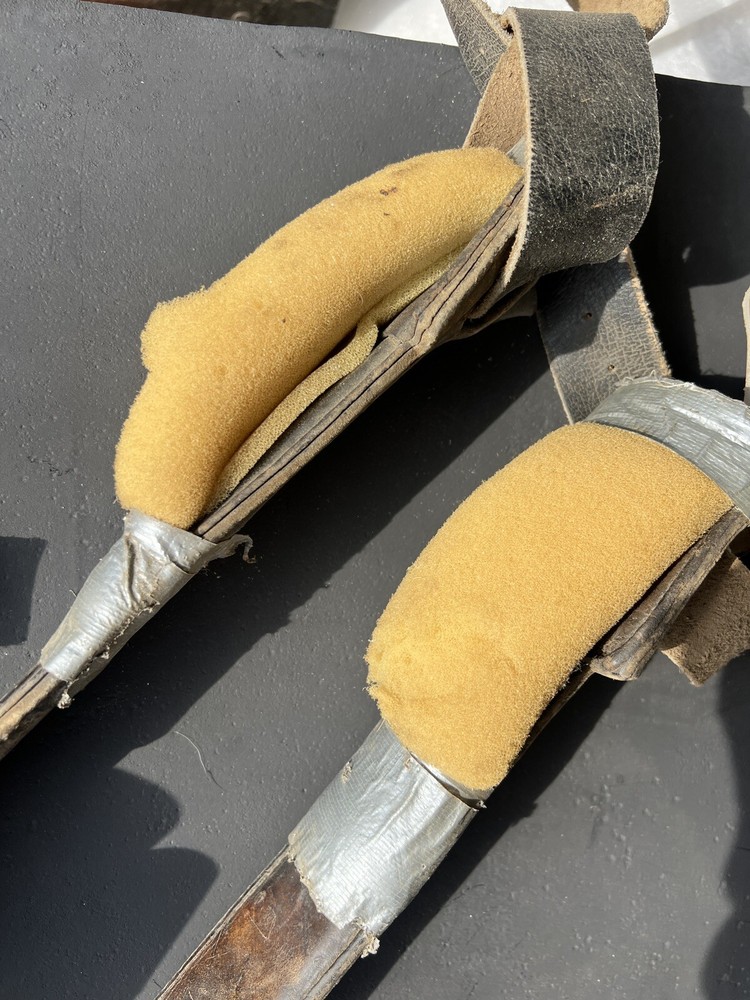 Vintage Tree Pole Lineman Climbing Spikes Spurs With Leather Straps