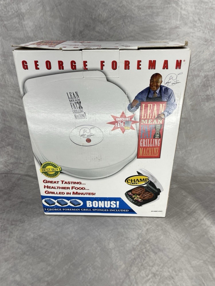 George Foreman Grill model GR10AWHT in lightly used condition