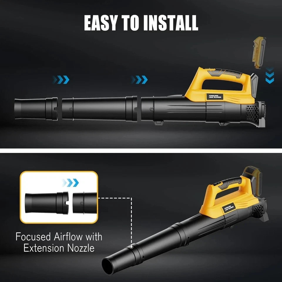 Brushless Cordless Leaf Blower for DeWalt 20V Max 480CFM 130MPH No Battery
