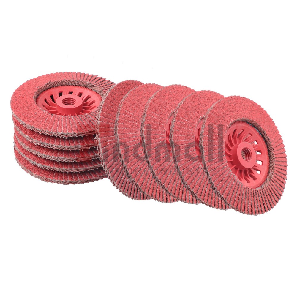 4-1/2" x 7/8" Ceramic Grinding Wheel Type 29 Flap Discs 10 Pack 60 Grit
