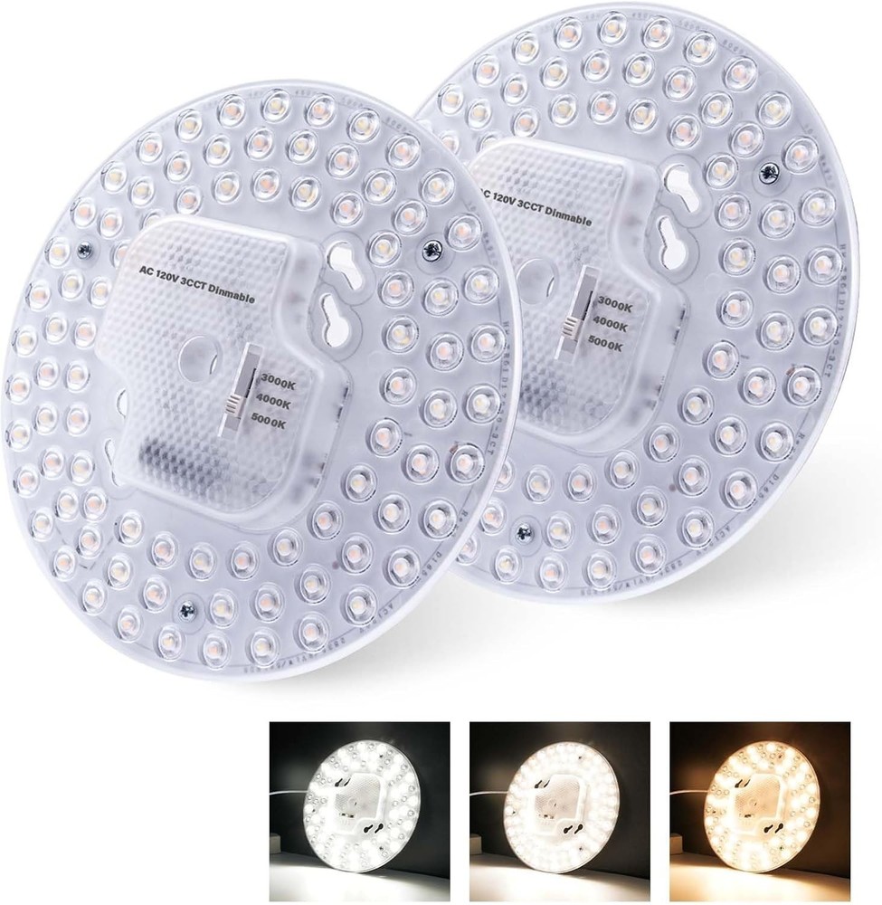 36W 2-Pack LED Light Engine: Dimmable Flush Mount with 3200 Lumens Brightness
