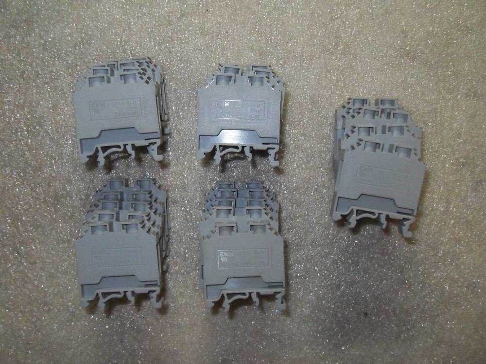 Lot Of 45 Emm Ects-10-U Terminal Blocks