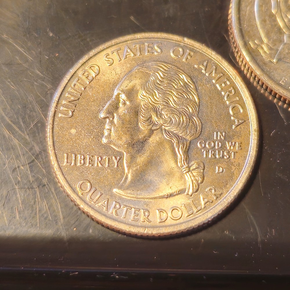 Two Wisconsin State QUARTER Error Coins (NOT LEAF) 2004