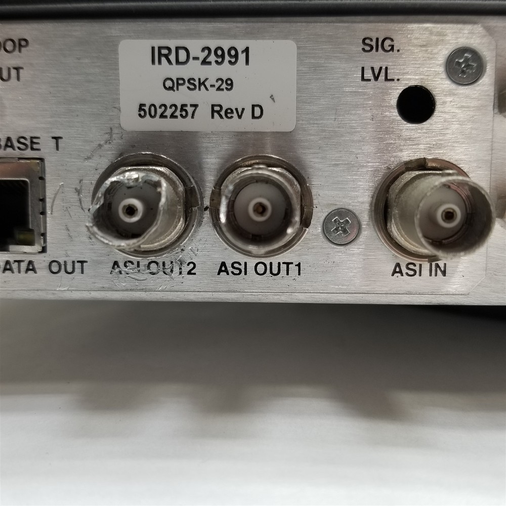Harmonic IRD-2900 Scopus Professional Integrated Receiver/Decoder IRD-2991 Rev D