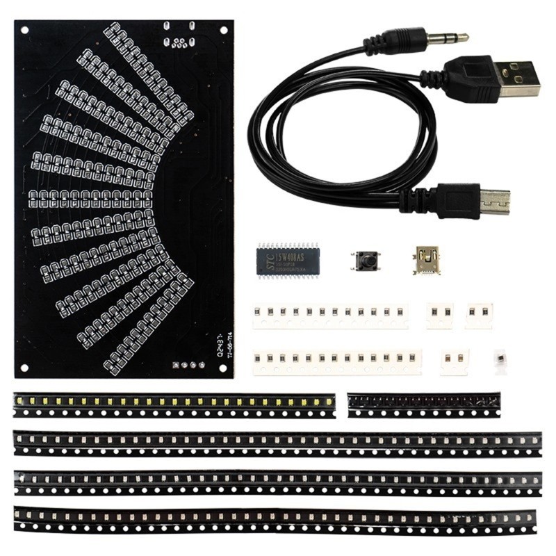 Interactive Sound Spectrum Analyzers Kit With Adjustable Parameters And Detailed