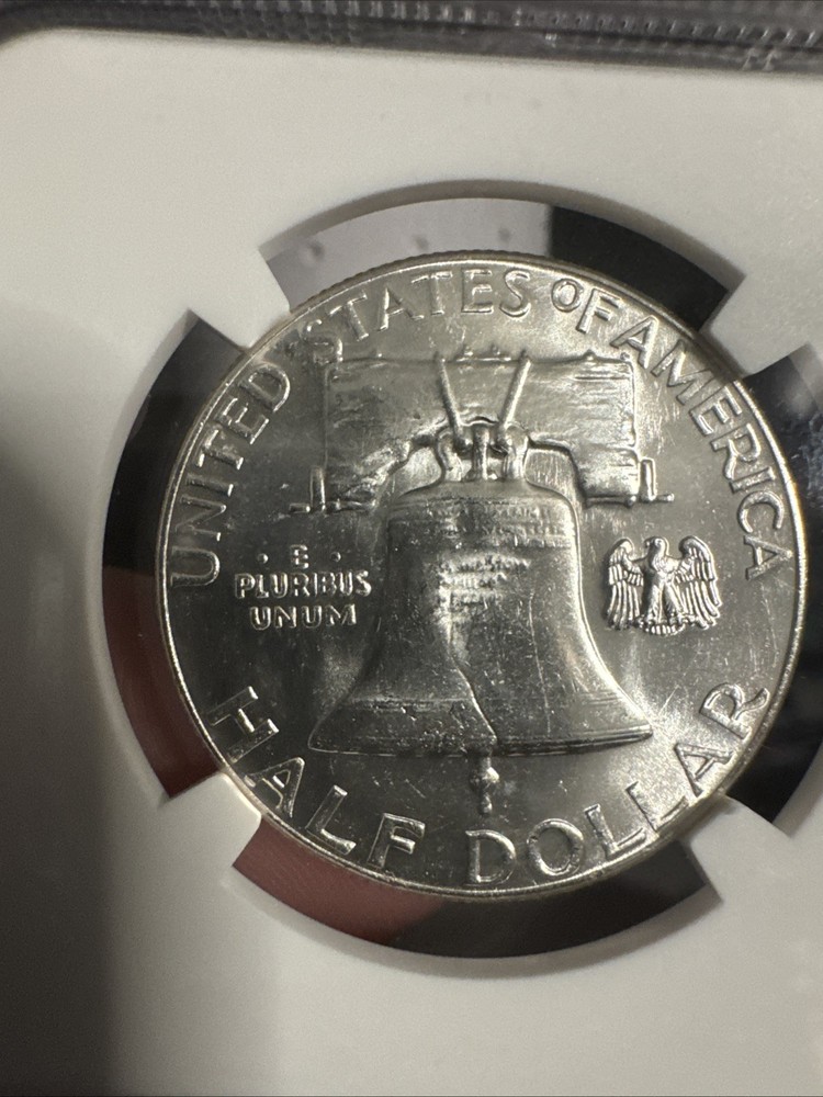 1959 Franklin Half Dollar 50c Reverse MS63 Type 2 NGC