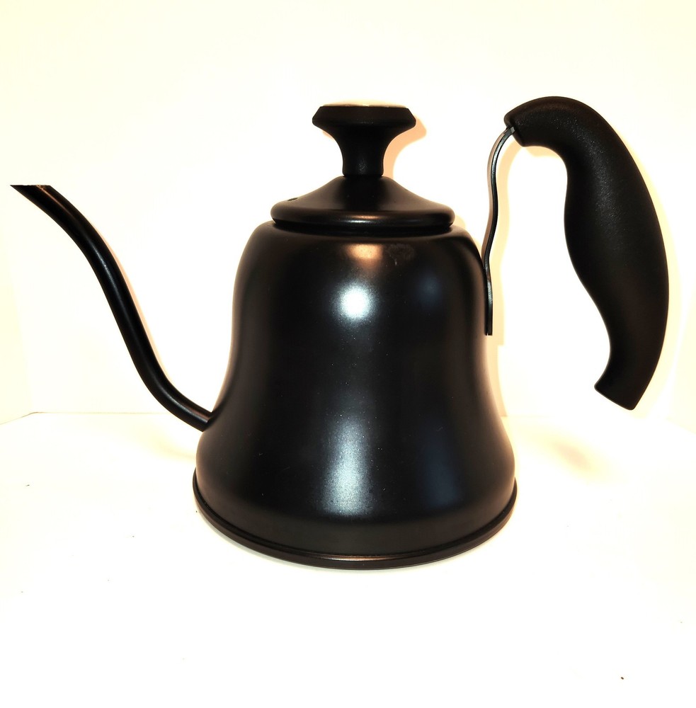 Barista Gooseneck Spout Pot with Integrated Thermometer - Matte Black