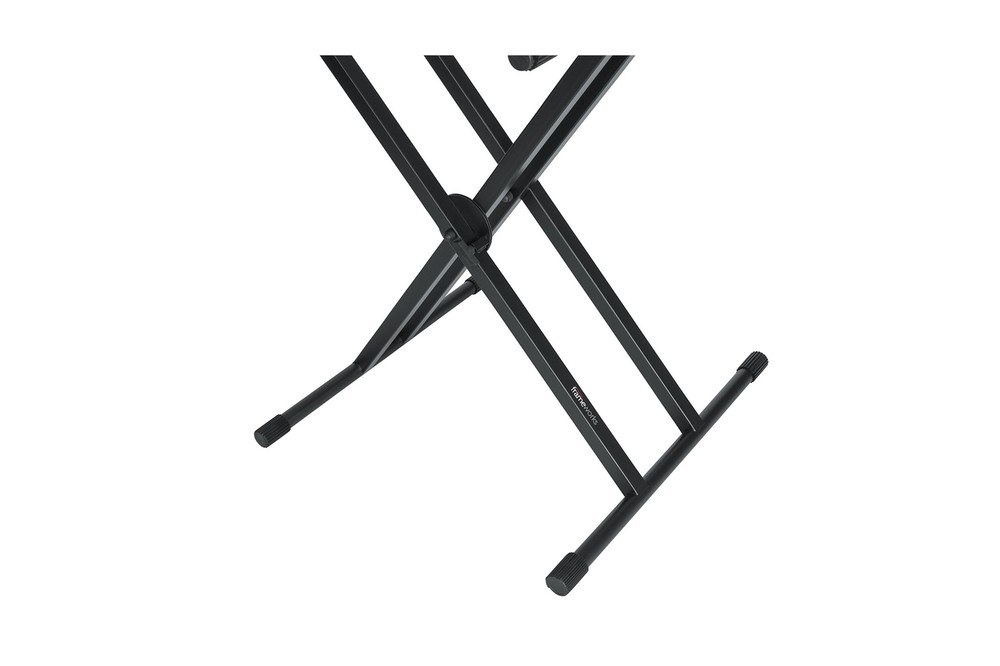 Gator Frameworks Deluxe Two Tier X-Style Keyboard Stand with Adjustable Heigh...