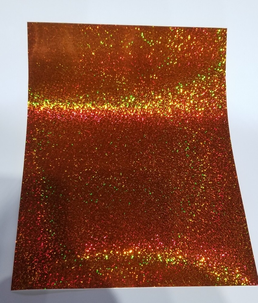 Orange Sequins Sign Vinyl 24" x 6 ft