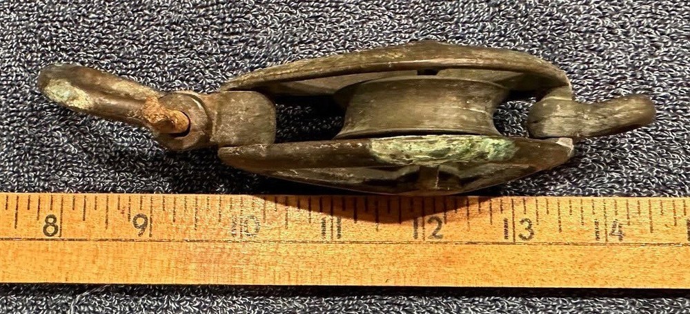 Antique Minature Cast Iron Pulley