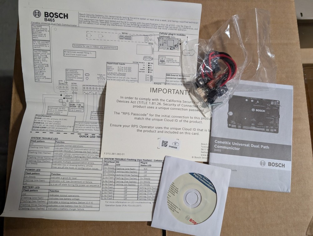 BOSCH B465 UNIVERSAL DUAL PATH COMMUNICATOR