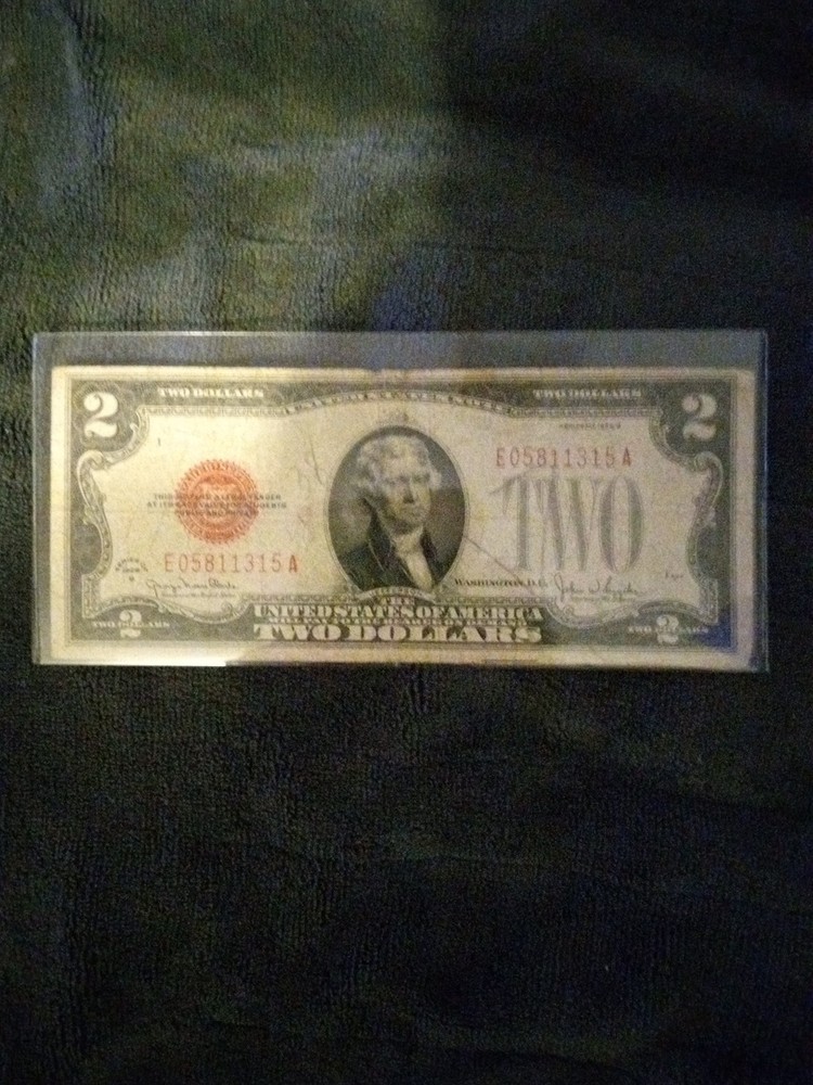 Series 1928-G 2 Dollar Bill Red Seal Circulated
