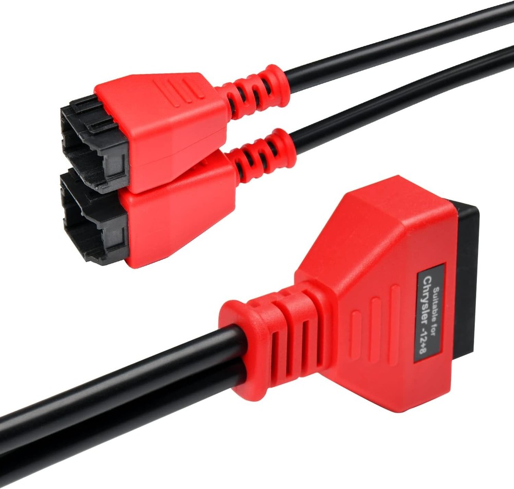 Autel Original OBD2 Adapter for Chrysler 12+8 Programming Cable Black