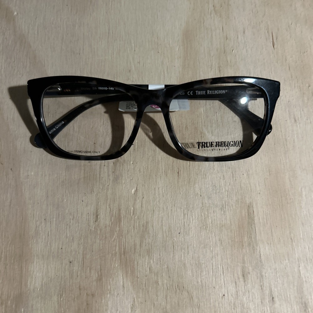 True Religion Shirley 596392481 Eyeglass Frames BLK 56-16-145 NWT Frames Only