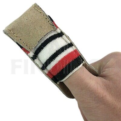 2x Leather finger guard protector closed & open ended sewing stitching craft