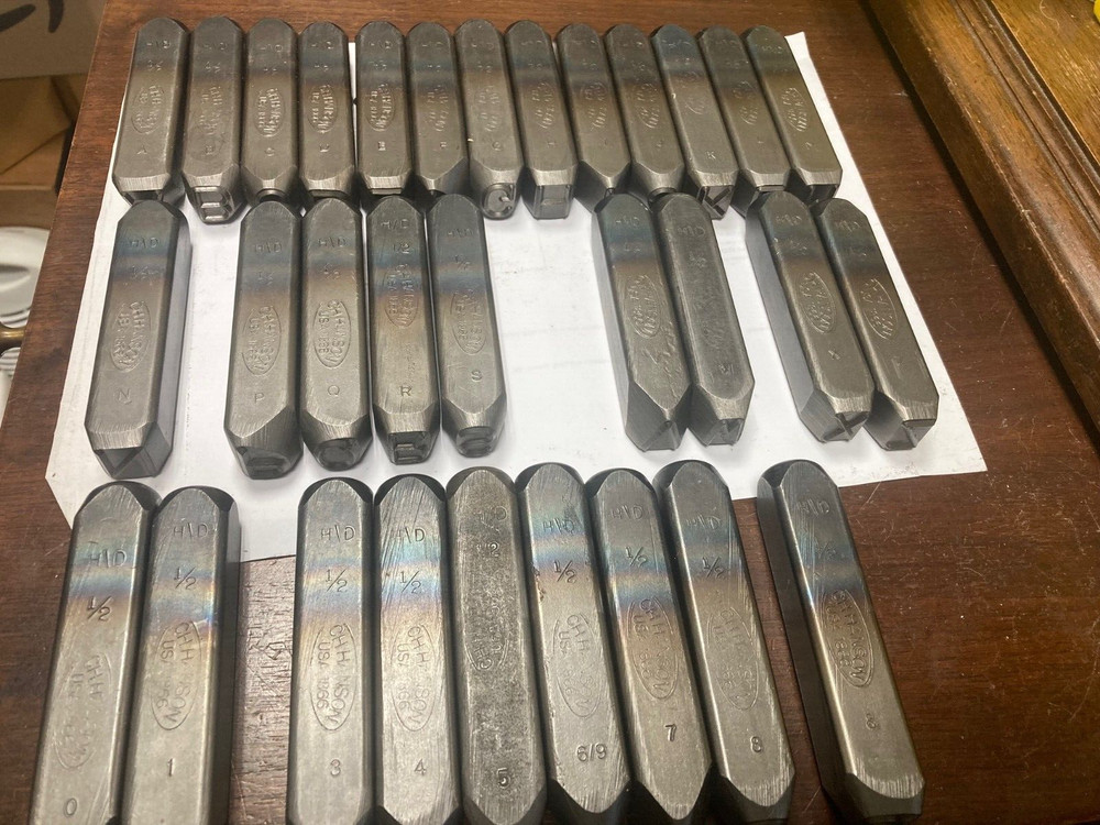 CH Hanson Individual HD 1/2" Steel Stamp, See  Specifics For Availability