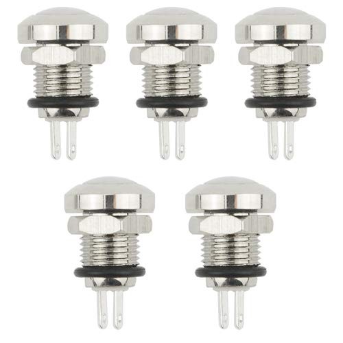 5 PCS 8mm Momentary Push Button Switch 1A 24V 1NO