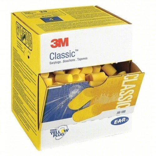 3M Classic Earplugs 390-1000 *200 Uncorded Pair