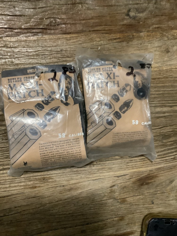 Butler Creek .58 Caliber Poly-Patch Black Powder Muzzleloader Round Ball 100 X 2
