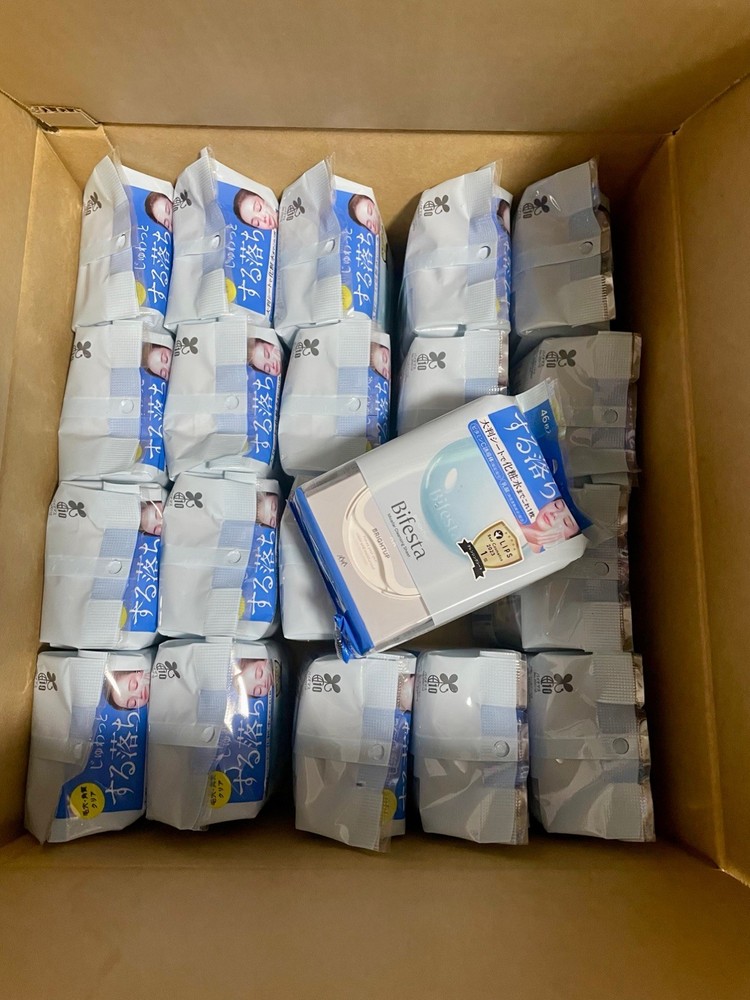 2x  mandom Bifesta Micellar Cleansing Sheets Bright Up 46 Sheets
