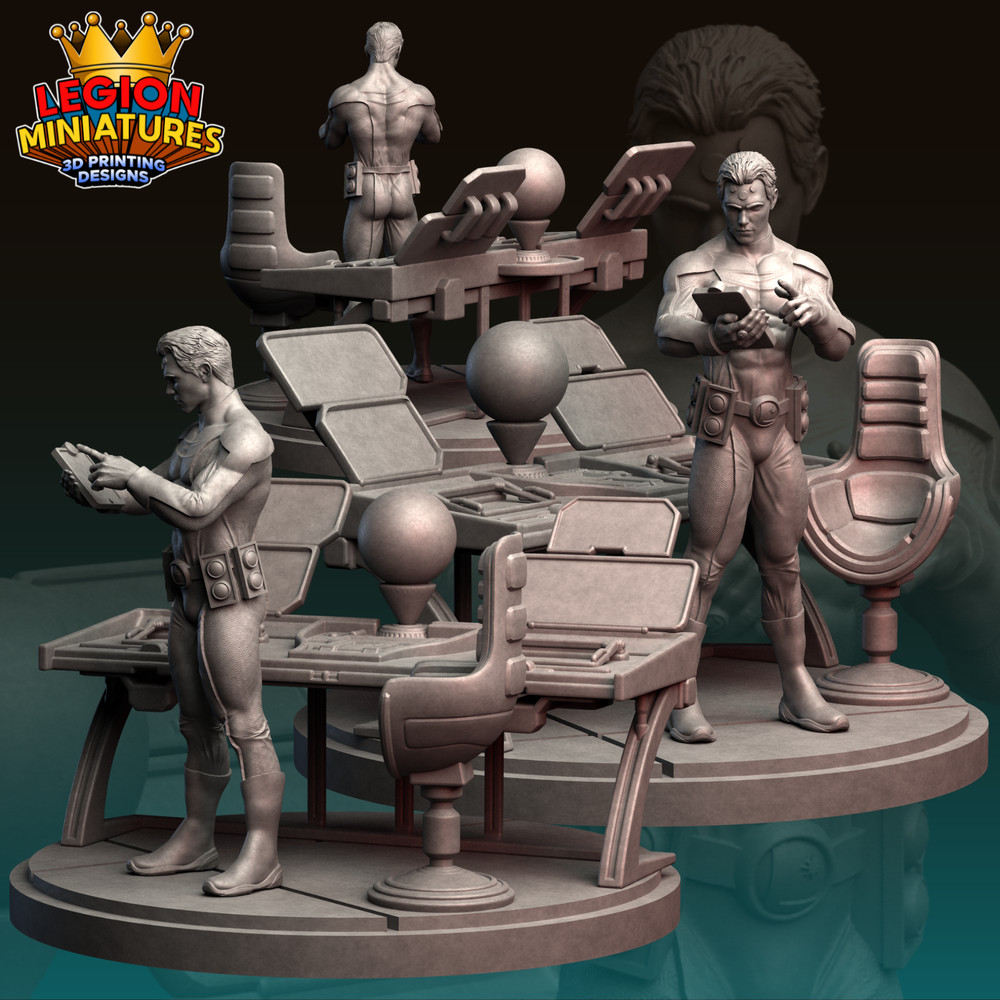 Brainiac Resin Sculpture Statue Model Kit DC size choices! Unpainted/Unassemb