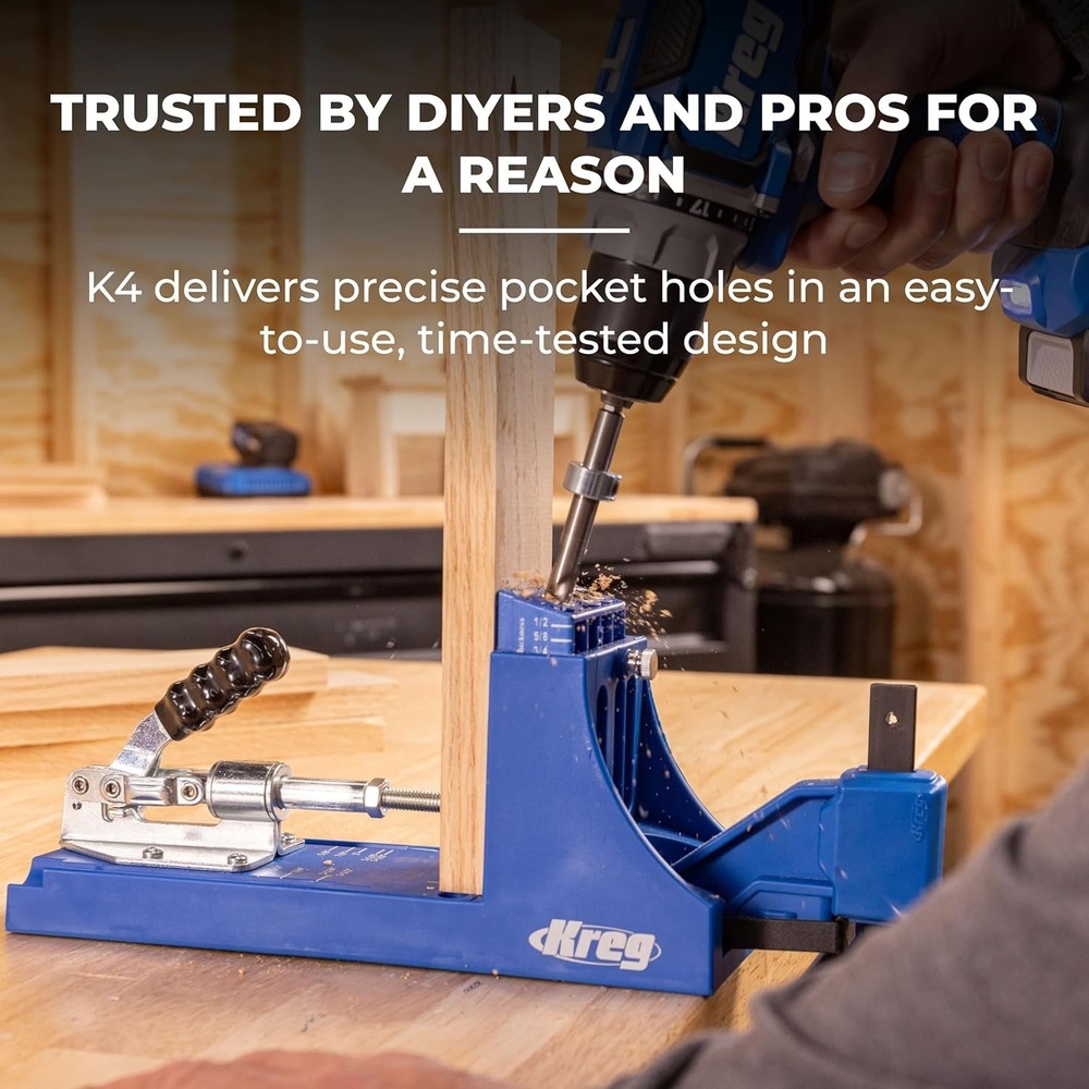 Pocket Hole Jig - Adjustable, Versatile Jig for Strong Joints - Create Perfec...