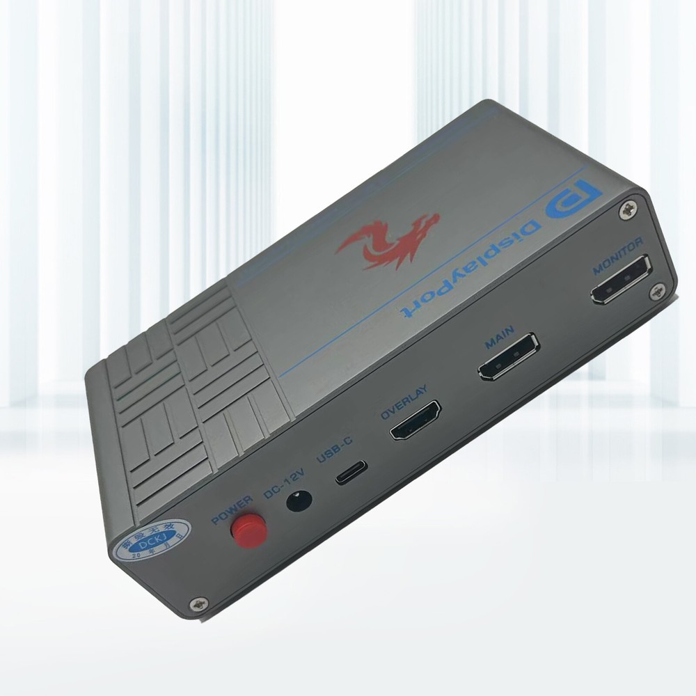 Adaptive 4K CapDMA Video Processor Overlay Box HDMI-Compatible DMA Fuser