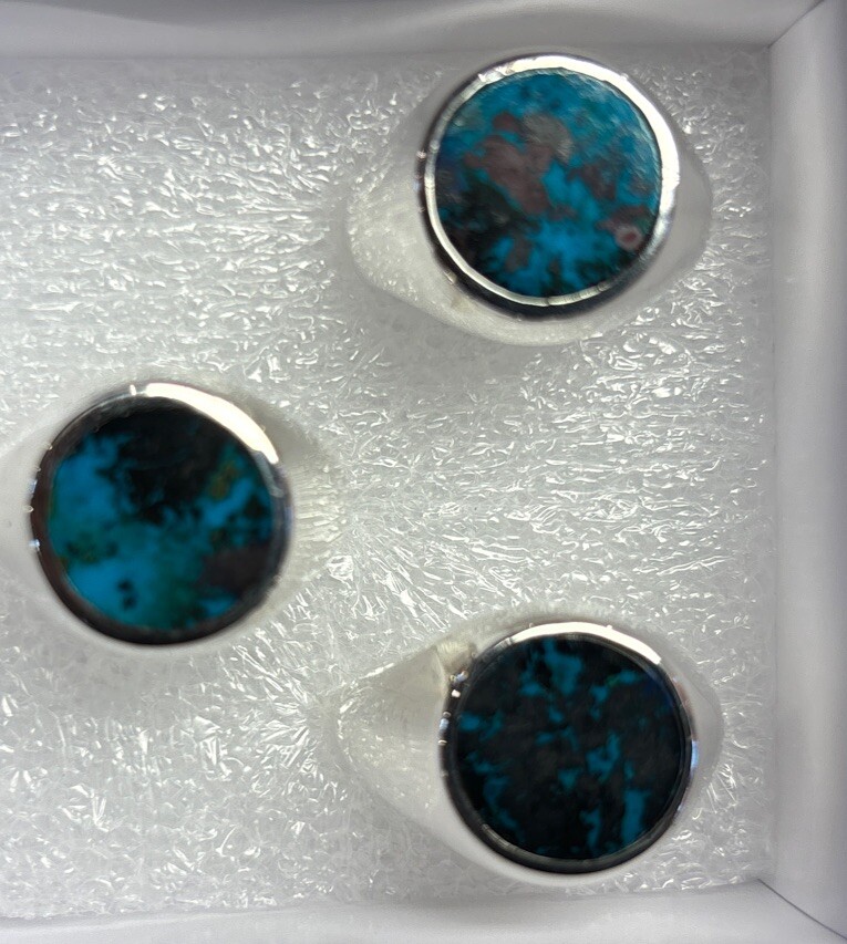 mens sterling silver ring Size 9 Shattuckite