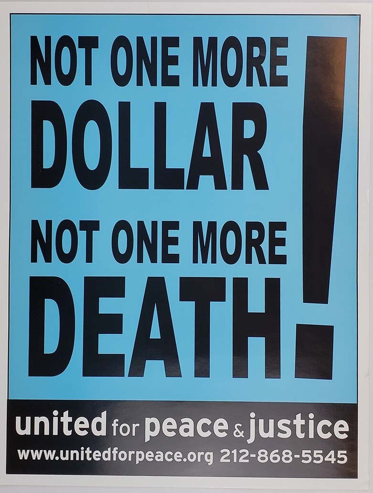 2007 Anti War Movement Large Poster