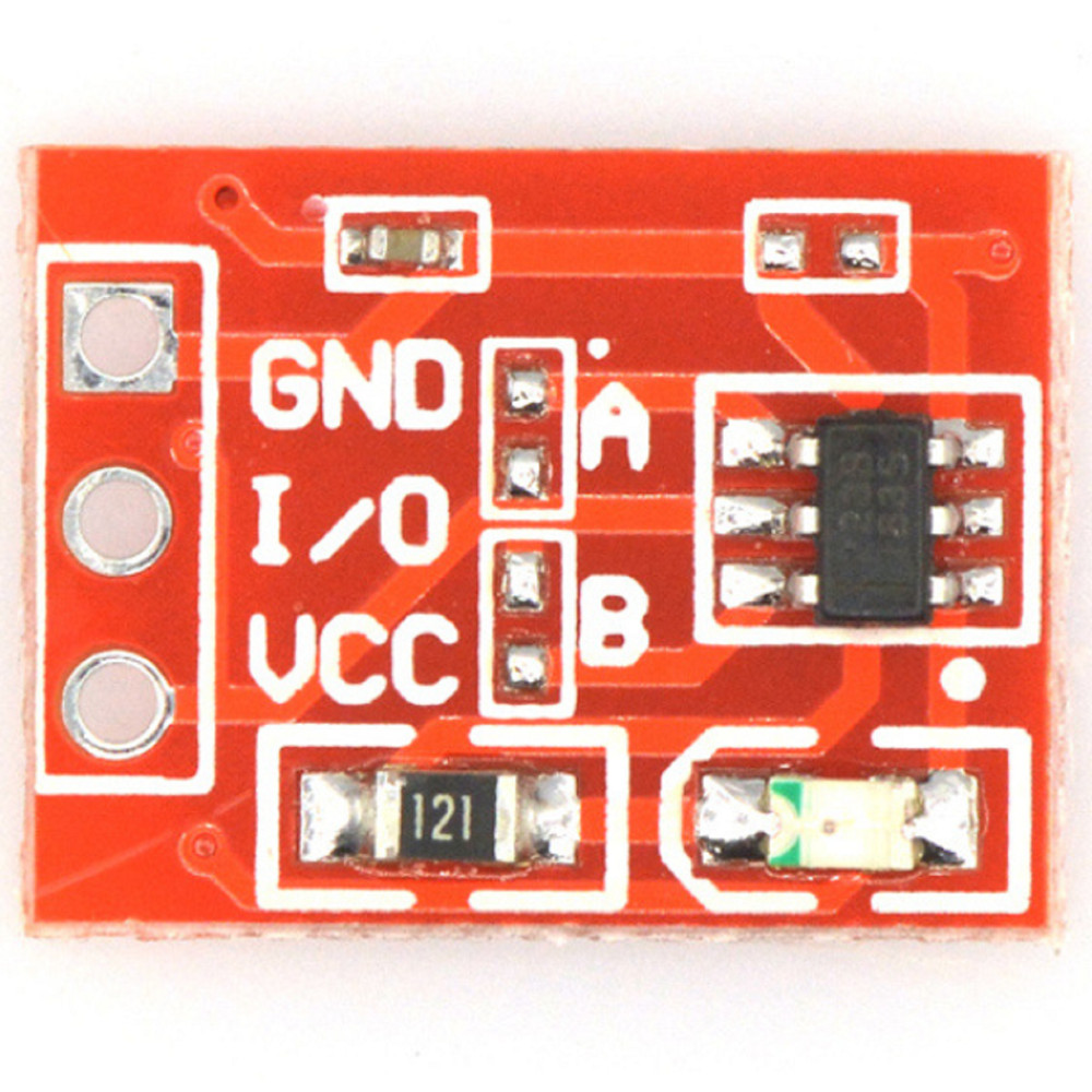 10Pcs TTP223 Touch Key Module Button Capacitive Switch Self-Locking/No-Locking A